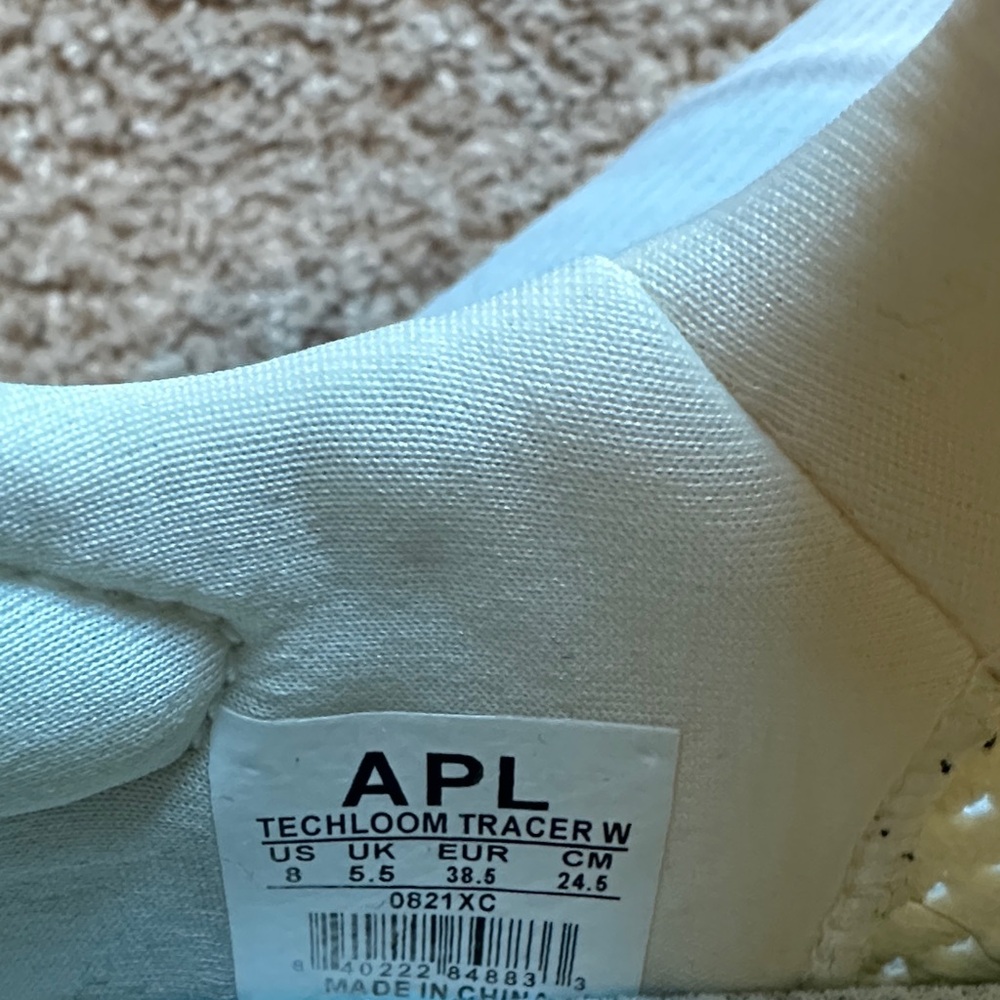 APL White Athletic Shoes with Orange Accents - Picture 4 of 5